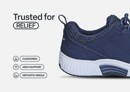 Francis No-Tie - Blue - Footwear Women Sneakers Stretch