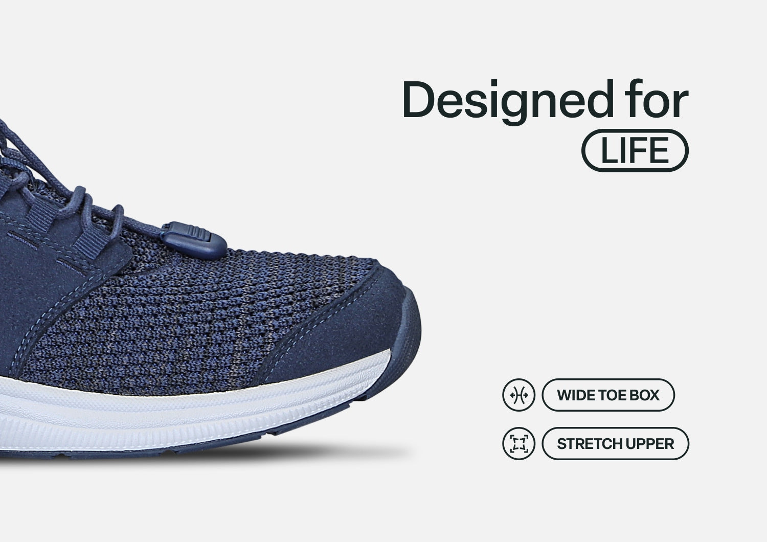 Francis No-Tie - Blue - Footwear Women Sneakers Stretch