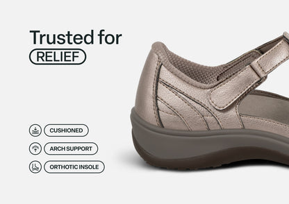 Juno - Pewter - Footwear Women Casual Mary Jane