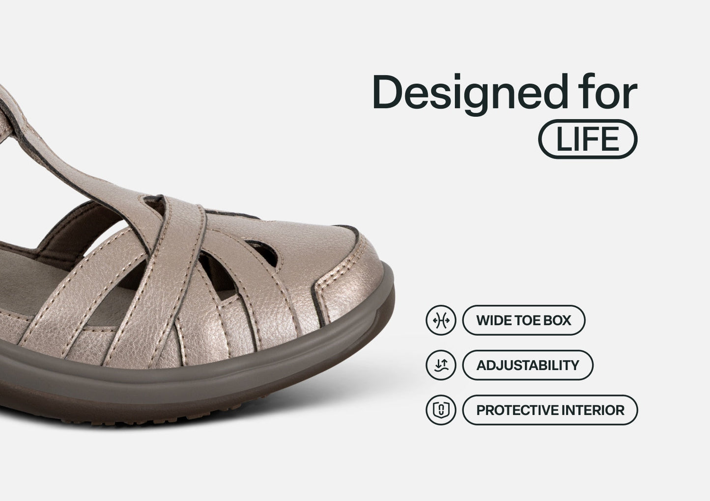 Juno - Pewter - Footwear Women Casual Mary Jane