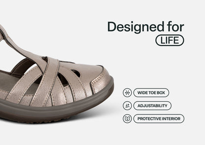 Juno - Pewter - Footwear Women Casual Mary Jane