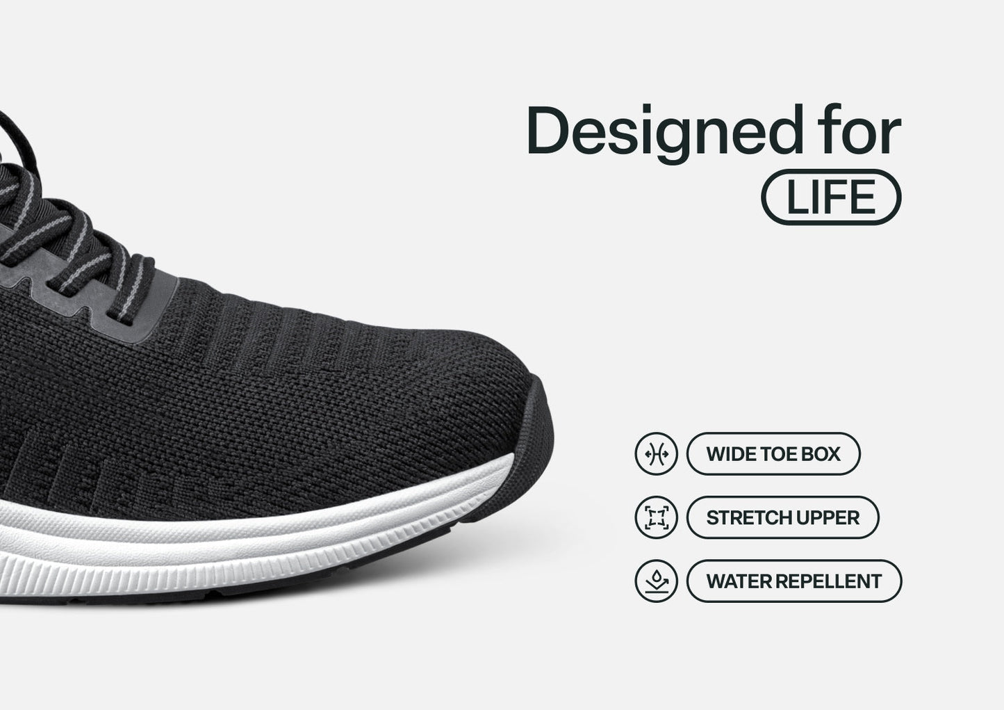 Kita Hands-Free - Black - Footwear Women Sneakers Stretch