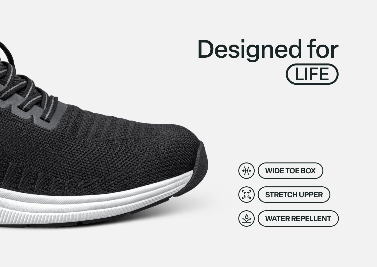 Kita Hands-Free - Black - Footwear Women Sneakers Stretch