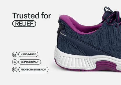 Kita Hands-Free - Navy/Orchid - Footwear Women Sneakers Stretch