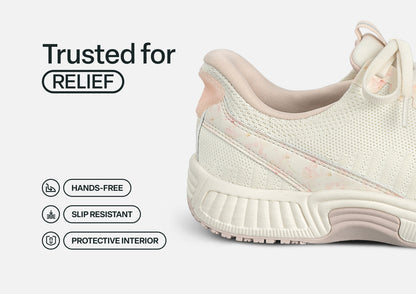 Kita Hands-Free - Floral Pink - Footwear Women Sneakers Stretch