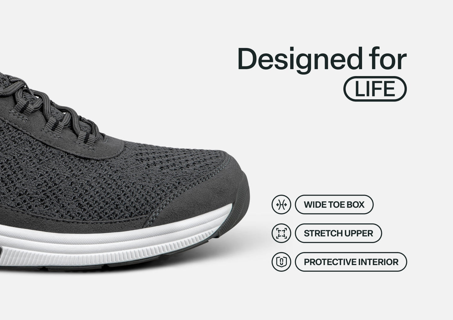 Lava - Dark Gray - Footwear Men Sneakers Stretch