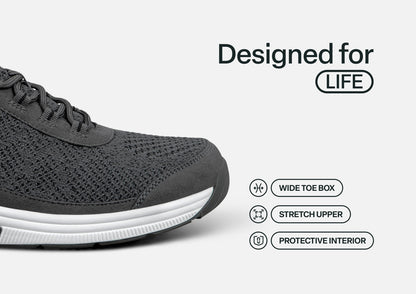 Lava - Dark Gray - Footwear Men Sneakers Stretch