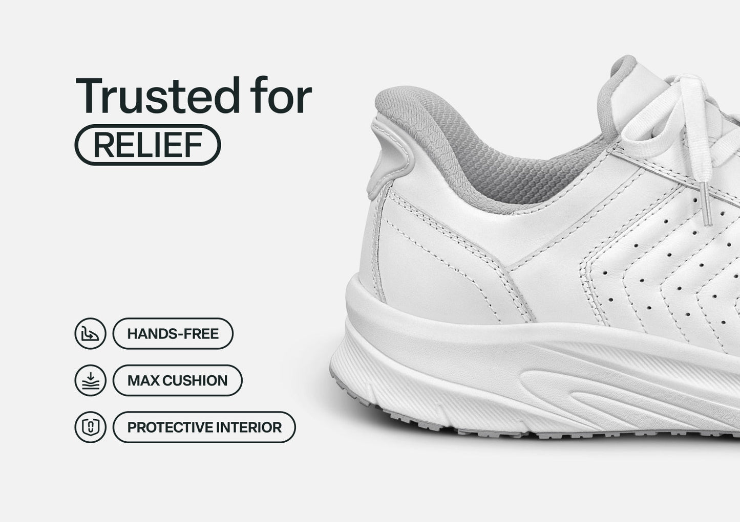 Navigate Hands-Free - White - Footwear Men Sneakers