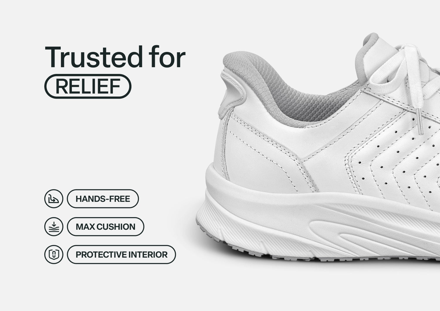 Navigate Hands-Free - White - Footwear Men Sneakers