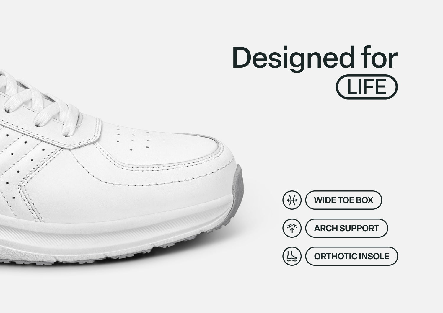 Navigate Hands-Free - White - Footwear Men Sneakers