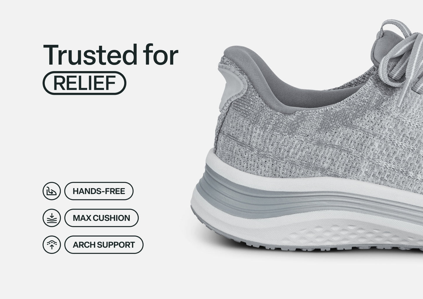 Nira Hands-Free - Light Gray - Footwear Women Sneakers Stretch