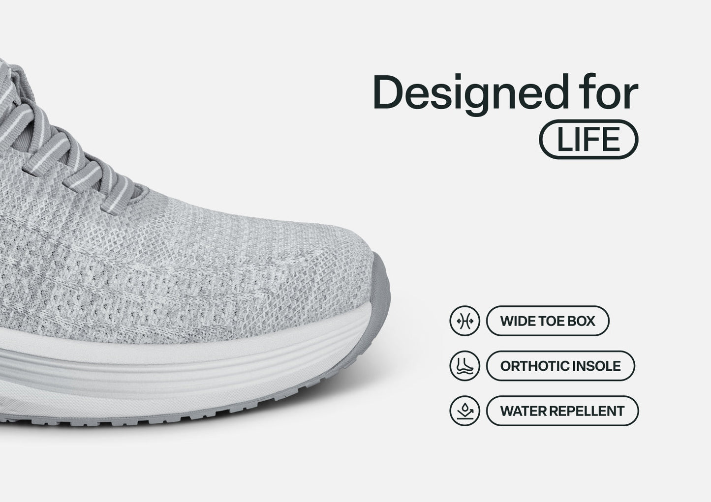 Nira Hands-Free - Light Gray - Footwear Women Sneakers Stretch