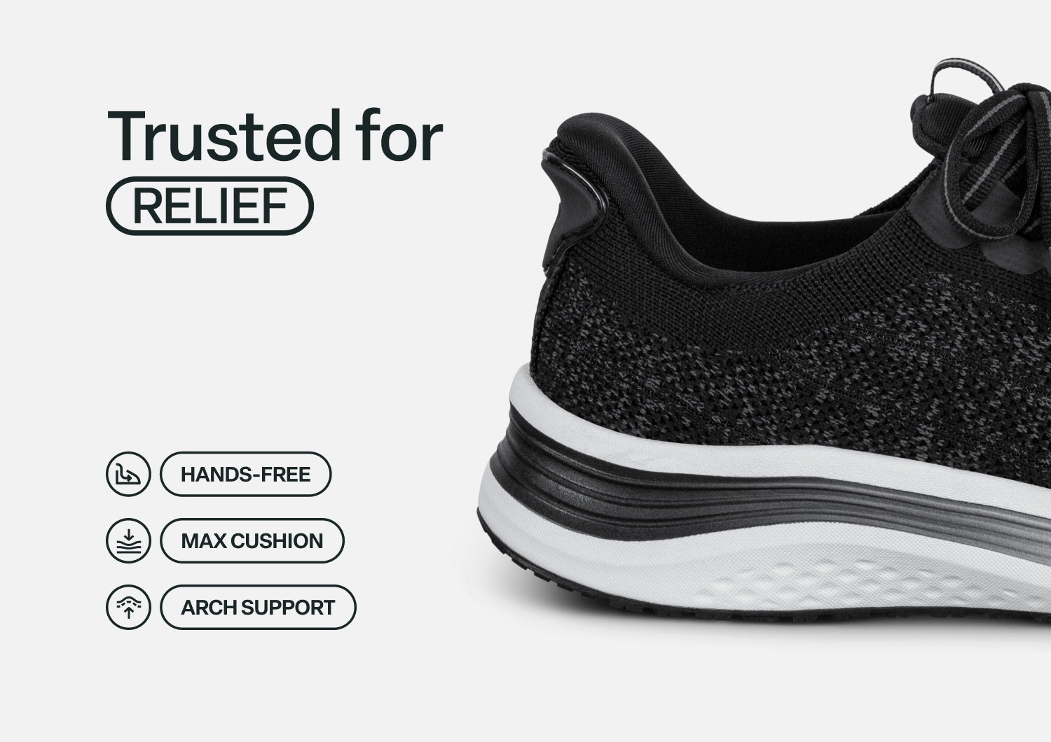 Nira Hands-Free - Black - Footwear Women Sneakers Stretch