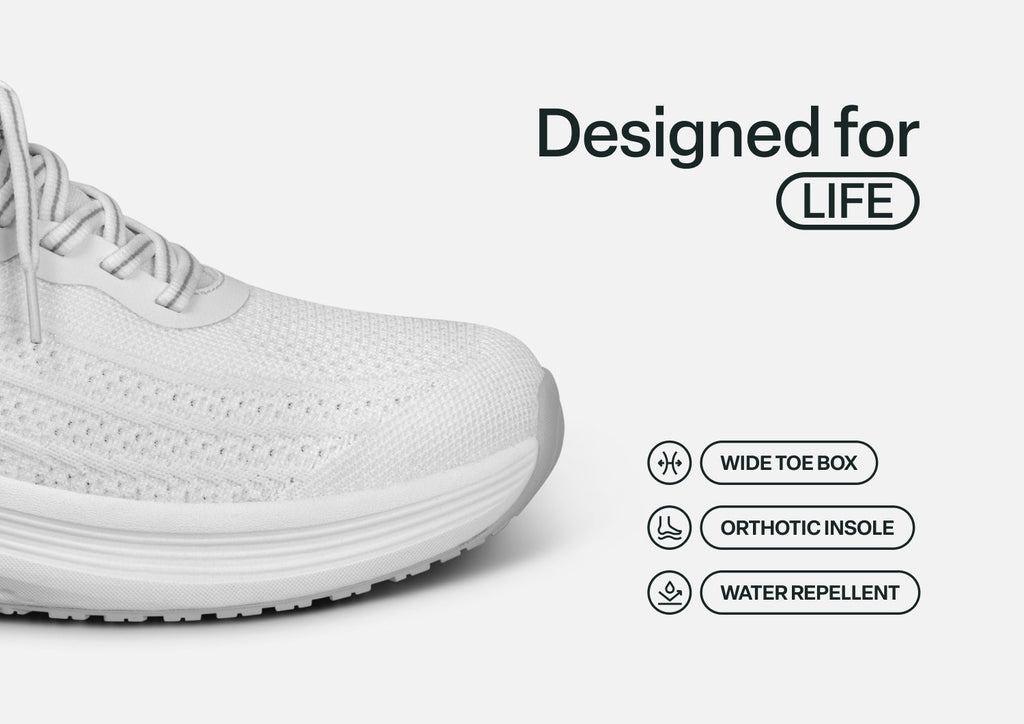 Nira Hands-Free - White - Footwear Women Sneakers Stretch