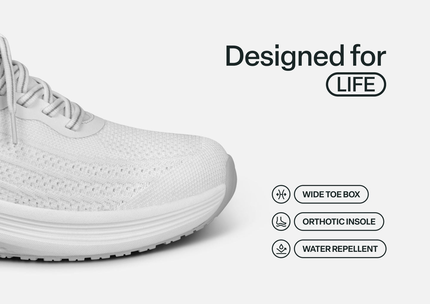 Nira Hands-Free - White - Footwear Women Sneakers Stretch