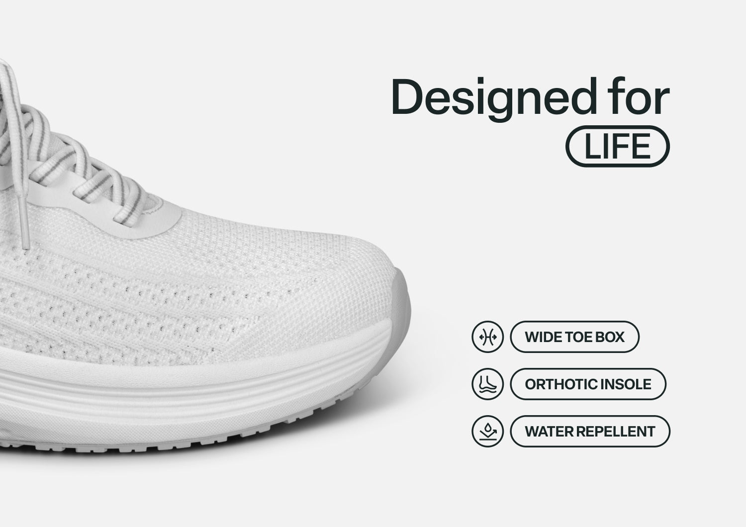 Nira Hands-Free - White - Footwear Women Sneakers Stretch