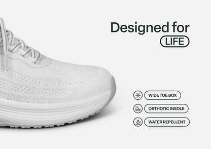 Nira Hands-Free - White - Footwear Women Sneakers Stretch