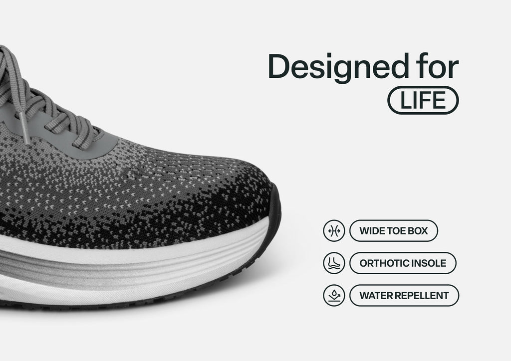 Nira Hands-Free - Black/Gray - Footwear Women Sneakers Stretch