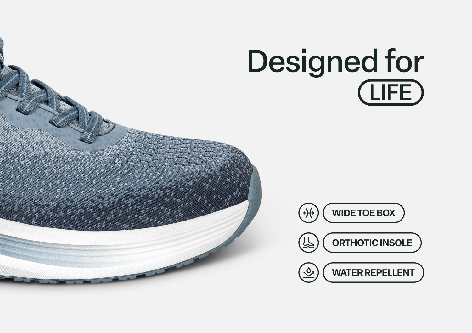 Nira Hands-Free - Slate Blue - Footwear Women Sneakers Stretch