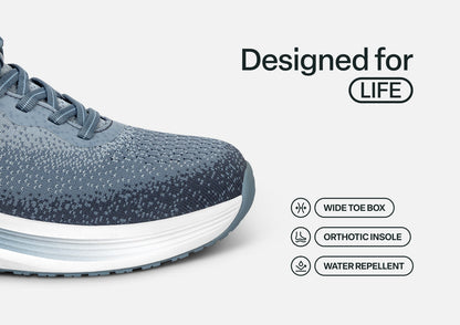 Nira Hands-Free - Slate Blue - Footwear Women Sneakers Stretch