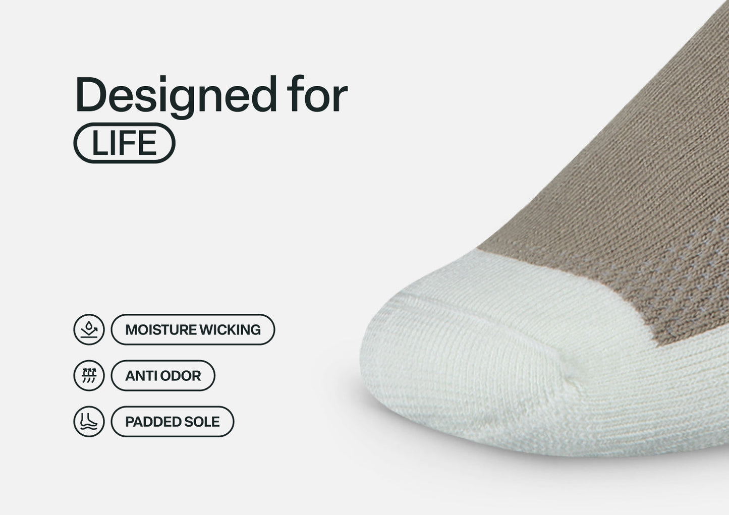 Casual/Dress Diabetic Socks - Brown - Socks