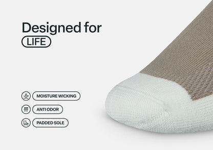 Casual/Dress Diabetic Socks - Brown - Socks