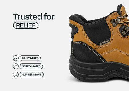 Quartz Hands-Free Work Boots - Wheat - Footwear Women Work Boots