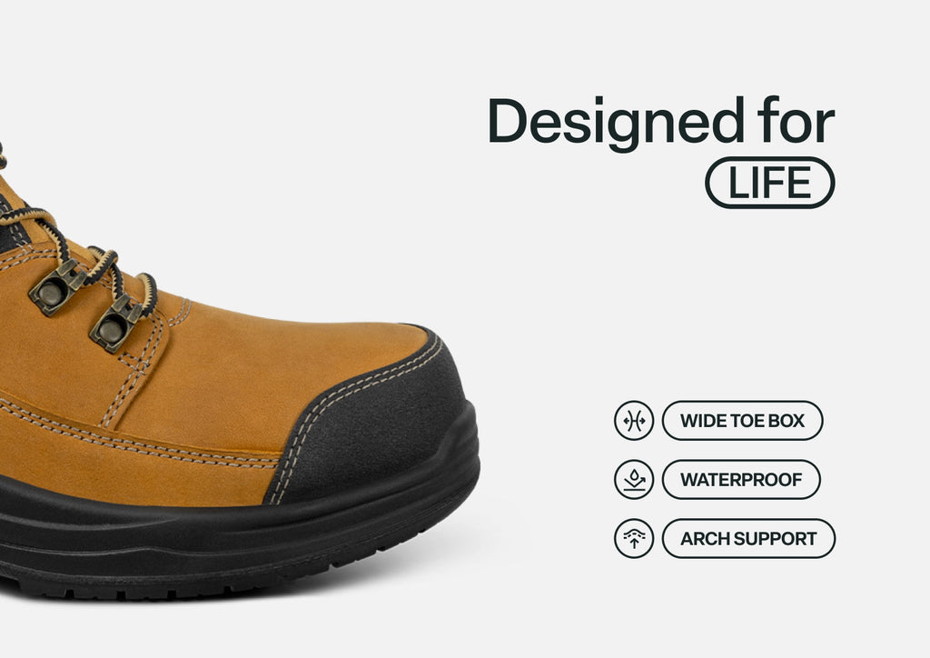 Quartz Hands-Free Work Boots - Wheat - Footwear Women Work Boots