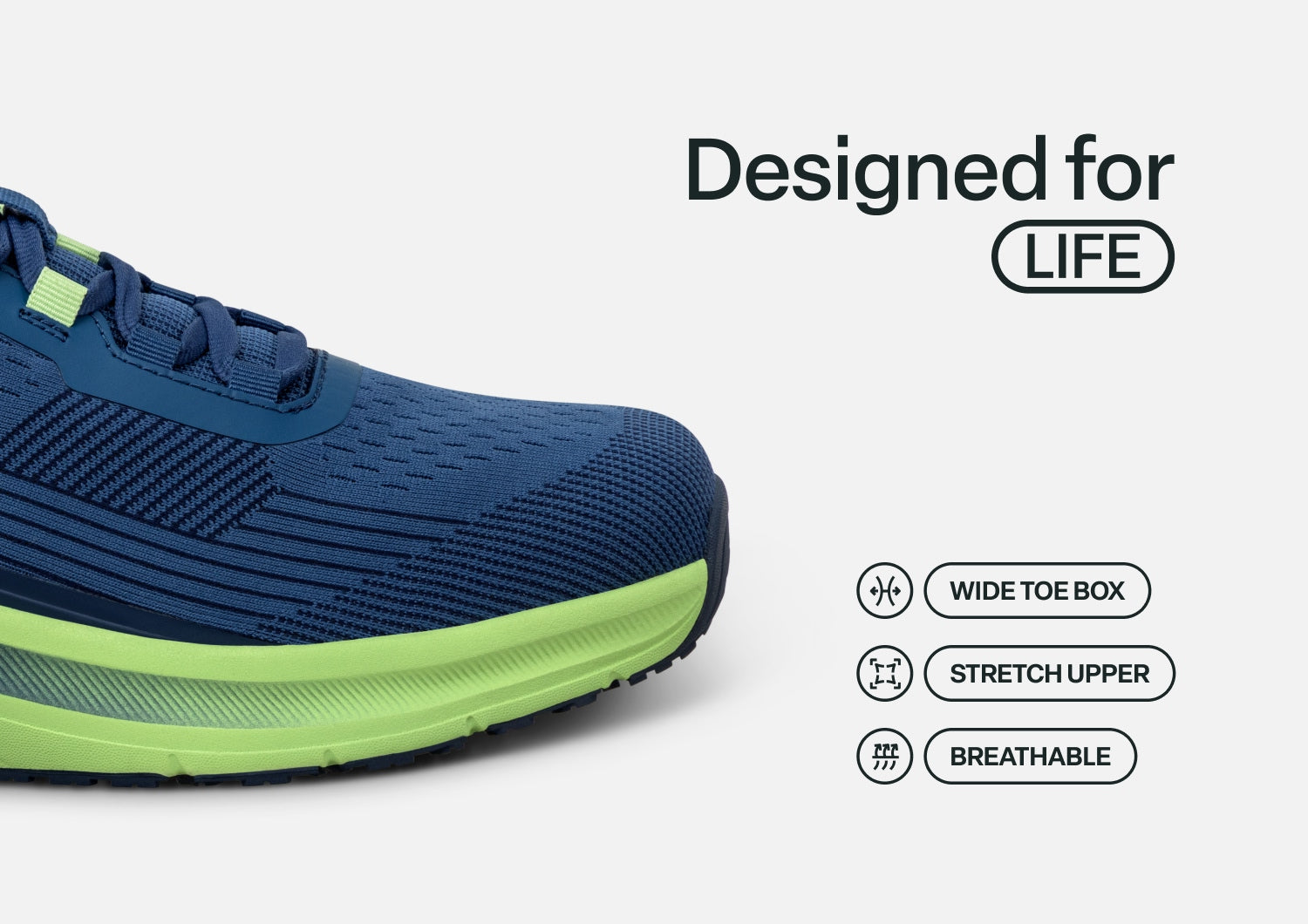 Race - Blue/Green - Footwear Men Sneakers Stretch