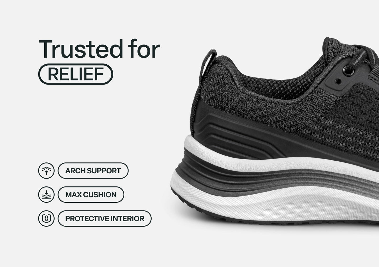 Relay - Midnight Black - Footwear Women Sneakers Stretch