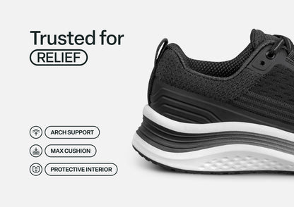 Relay - Midnight Black - Footwear Women Sneakers Stretch