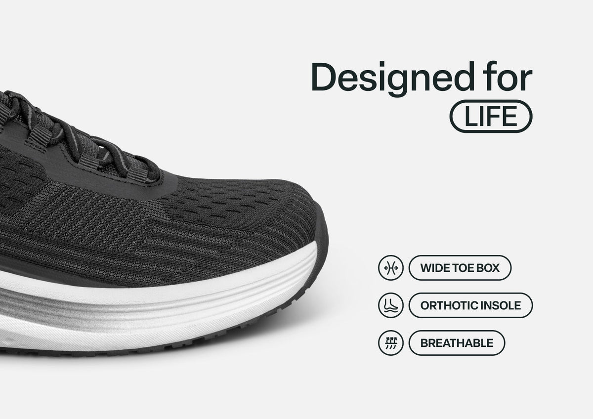 Relay - Midnight Black - Footwear Women Sneakers Stretch