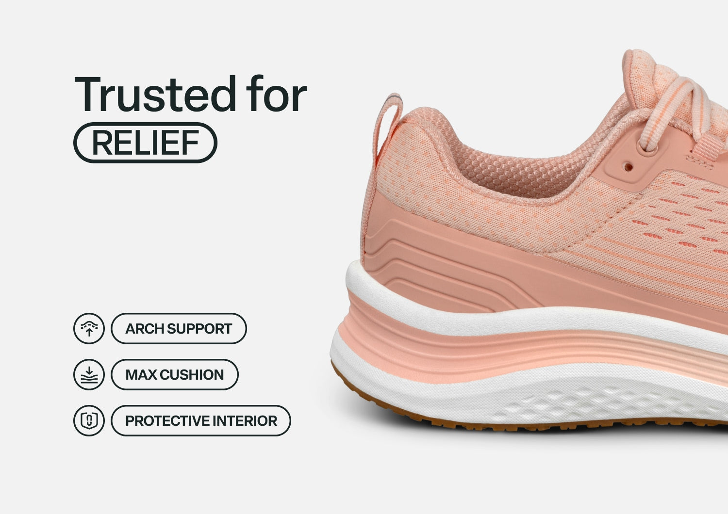 Relay - Peach - Footwear Women Sneakers Stretch