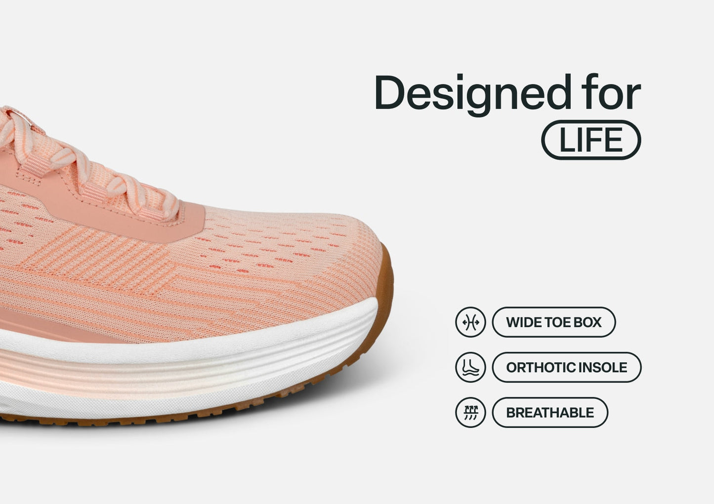Relay - Peach - Footwear Women Sneakers Stretch