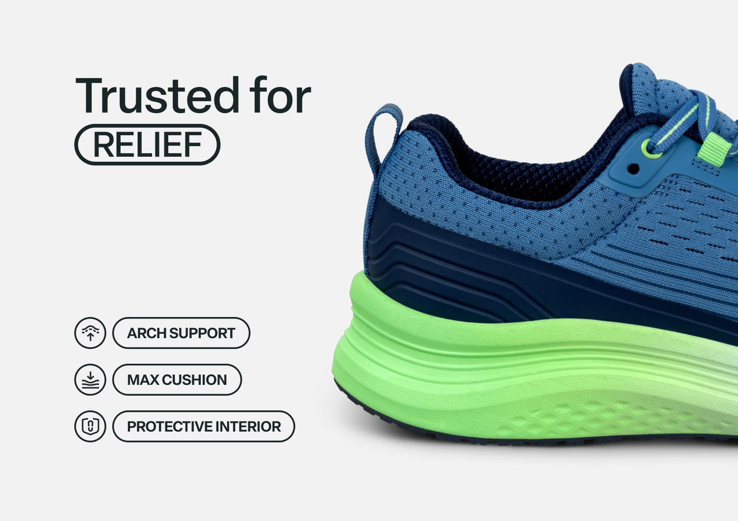 Relay - Blue/Green - Footwear Women Sneakers Stretch