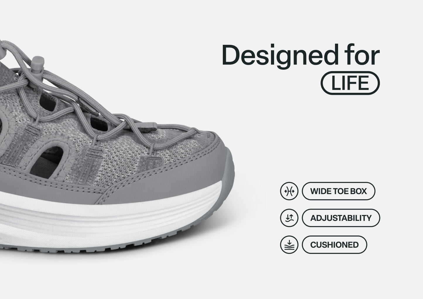 Venus Hands-Free - Gray - Footwear Women Sandals