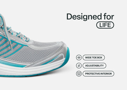 Verve Tie-Less - Turquoise - Footwear Women Sneakers Tie-Less Heel Strap