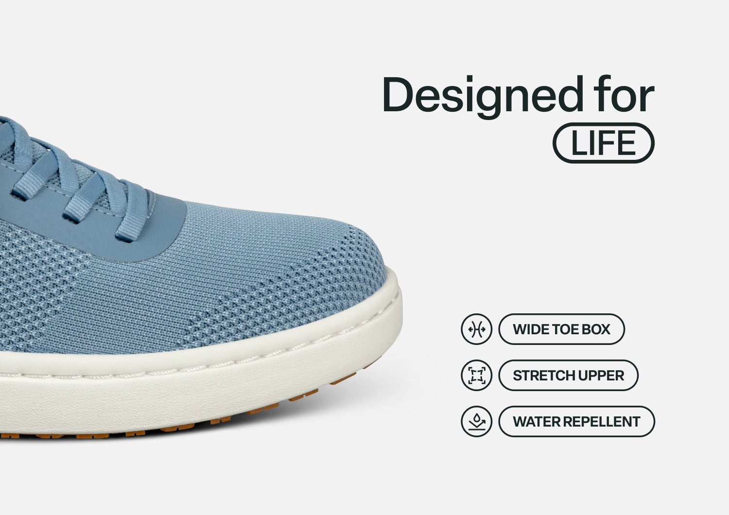 Wander Hands-Free Knit - Blue - Footwear Women Sneakers