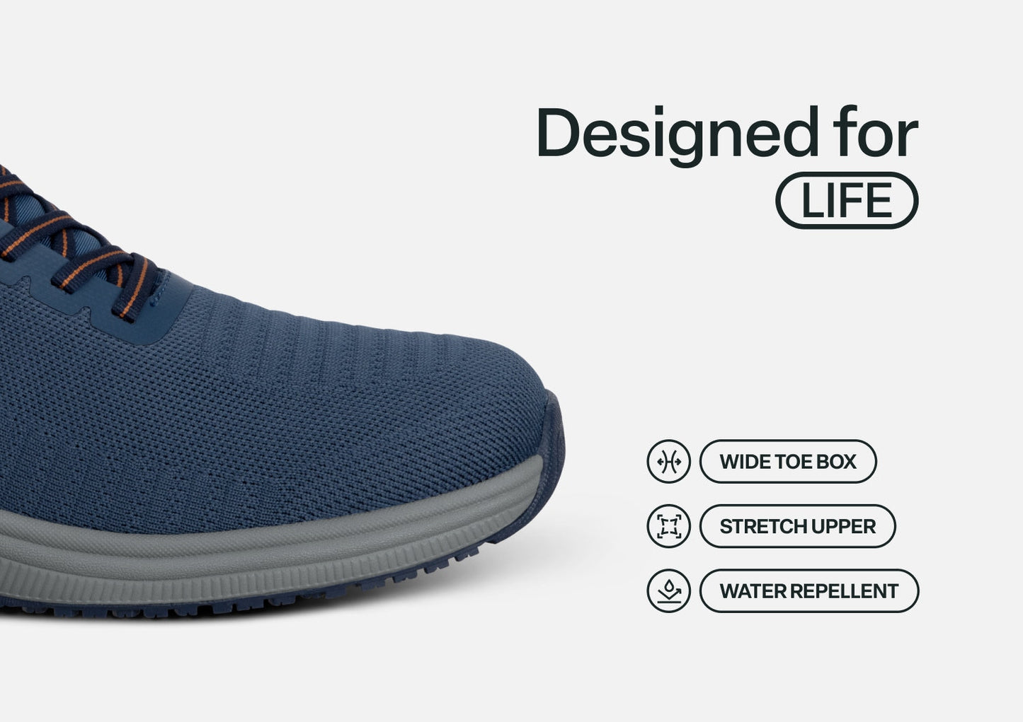 Yari Hands-Free - Navy/Gray - Footwear Men Sneakers Stretch