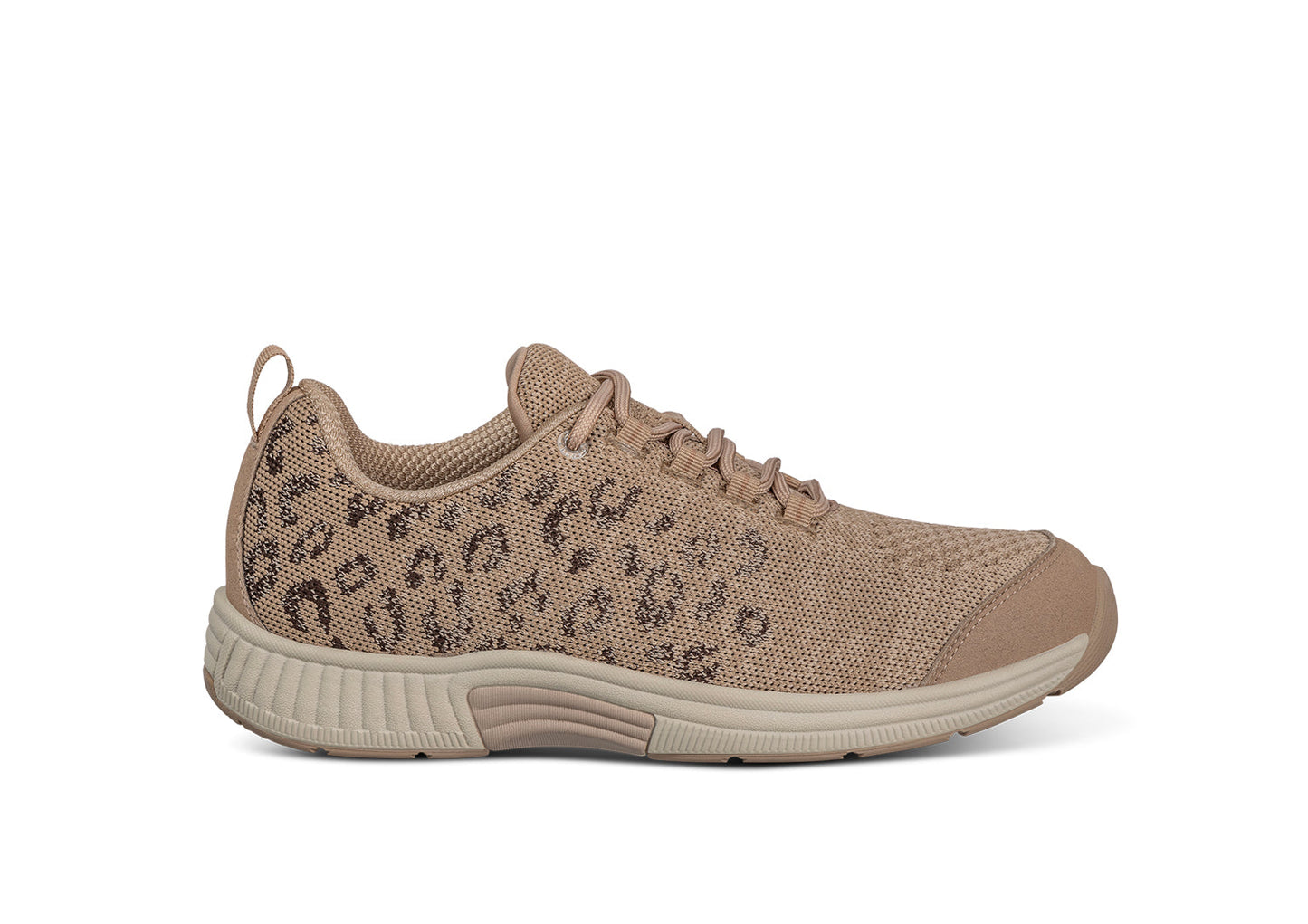 Coral - Beige Leopard - Footwear Women Sneakers Stretch