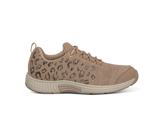 Coral - Beige Leopard - Footwear Women Sneakers Stretch