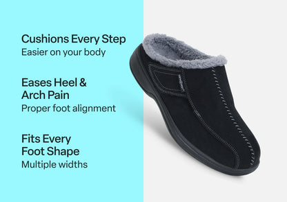 Asheville - Black - Footwear Men Slippers