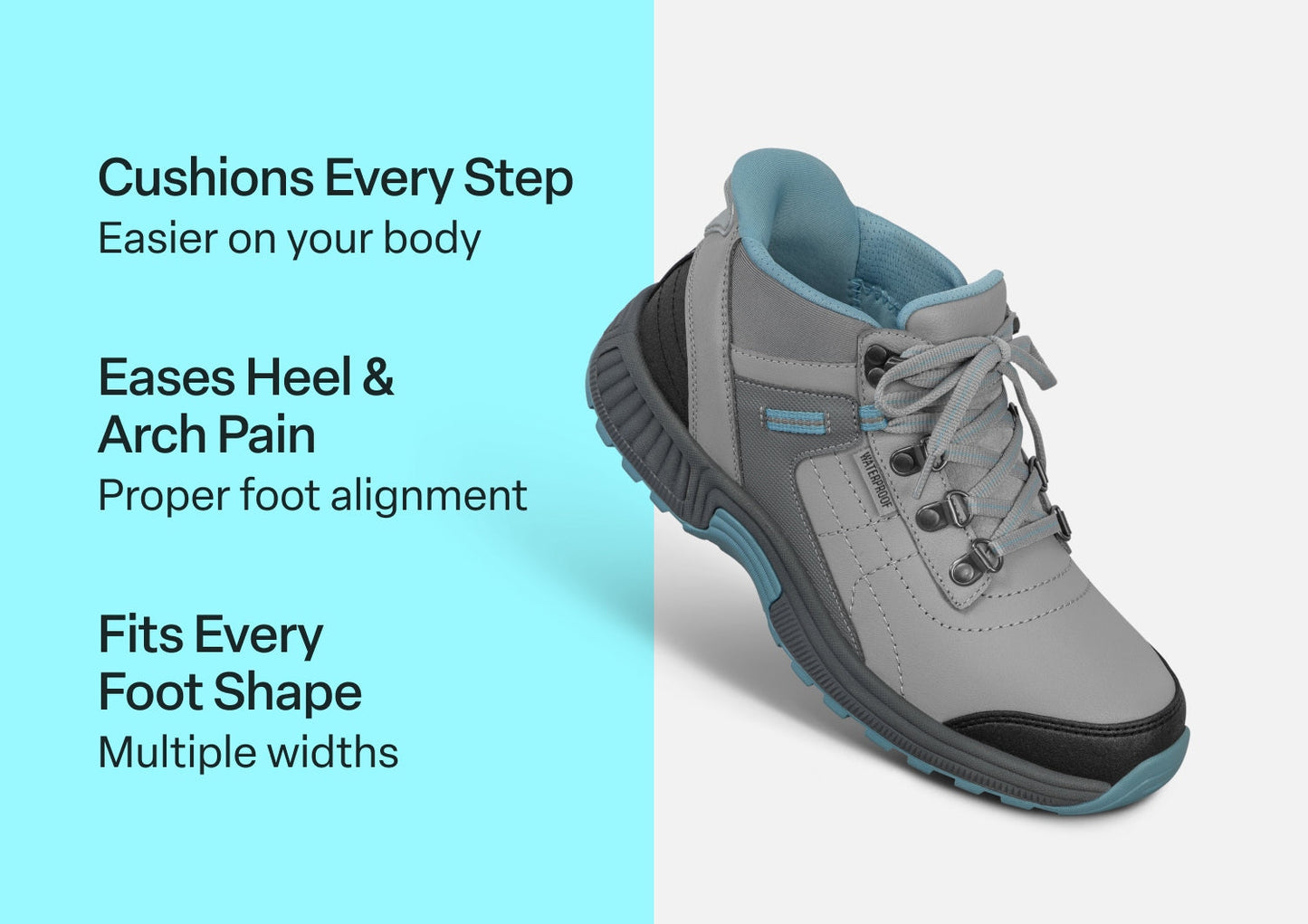 Carmel Hands-Free Waterproof - Gray - Footwear Women Boots