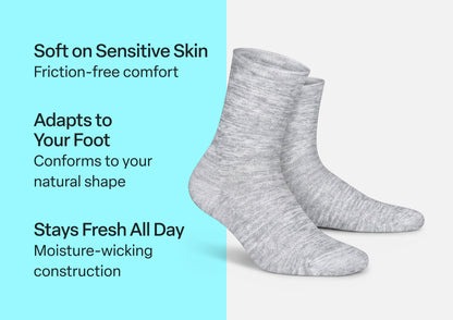 Casual/Dress Socks - Light Gray - Socks