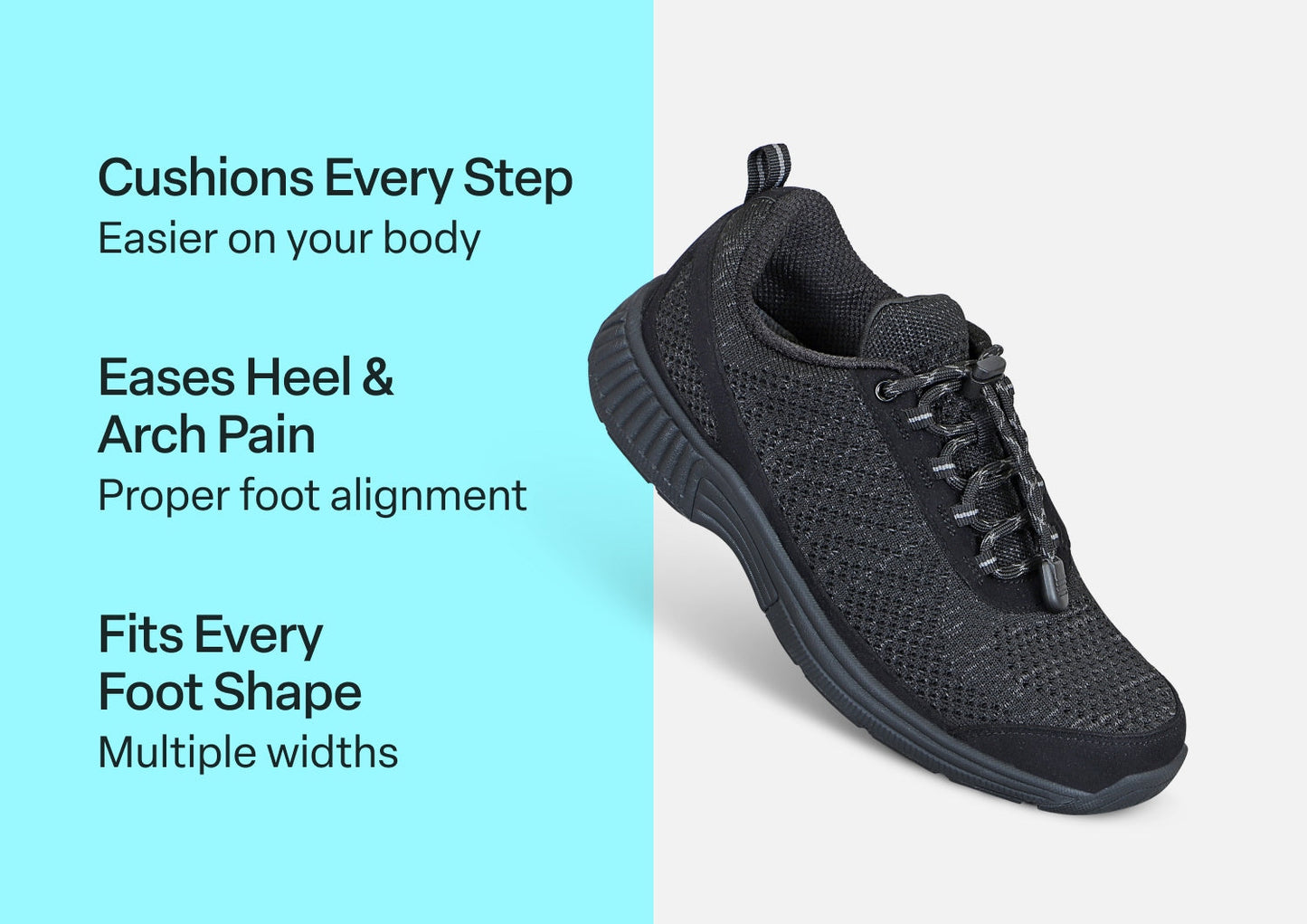 Coral No-Tie - Black - Footwear Women Sneakers Stretch