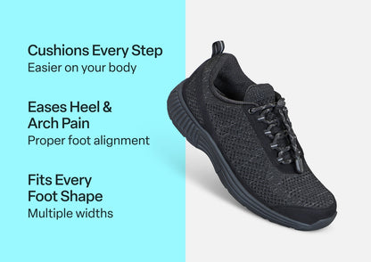 Coral No-Tie - Black - Footwear Women Sneakers Stretch