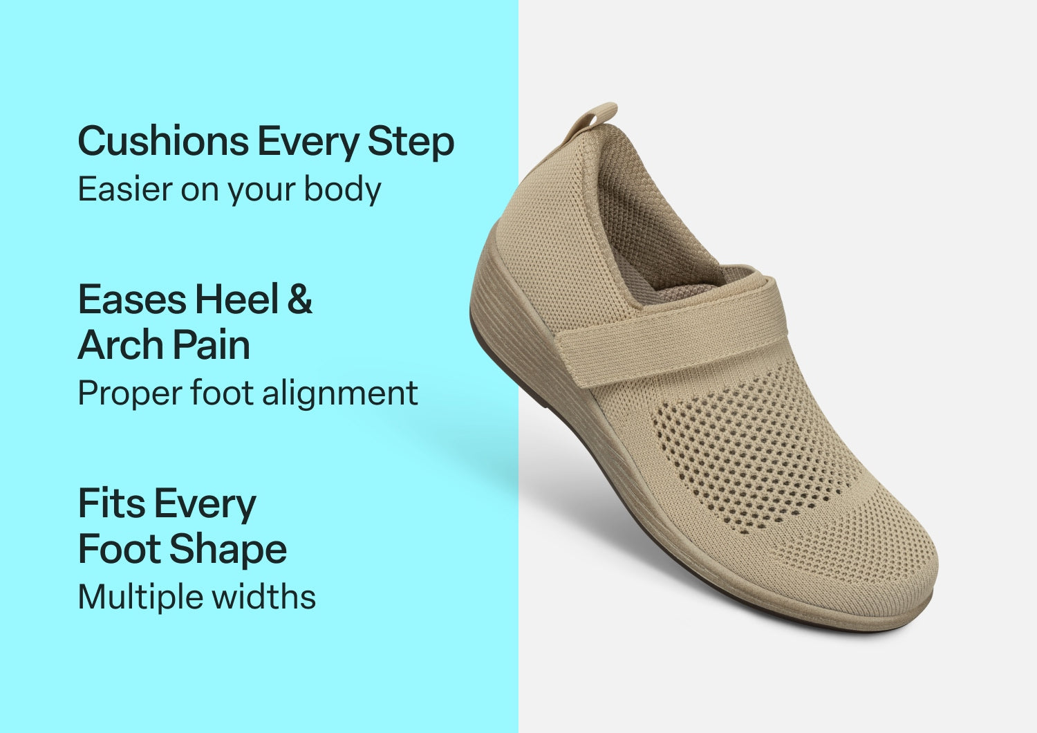 Eve - Beige - Footwear Women Casual Stretch
