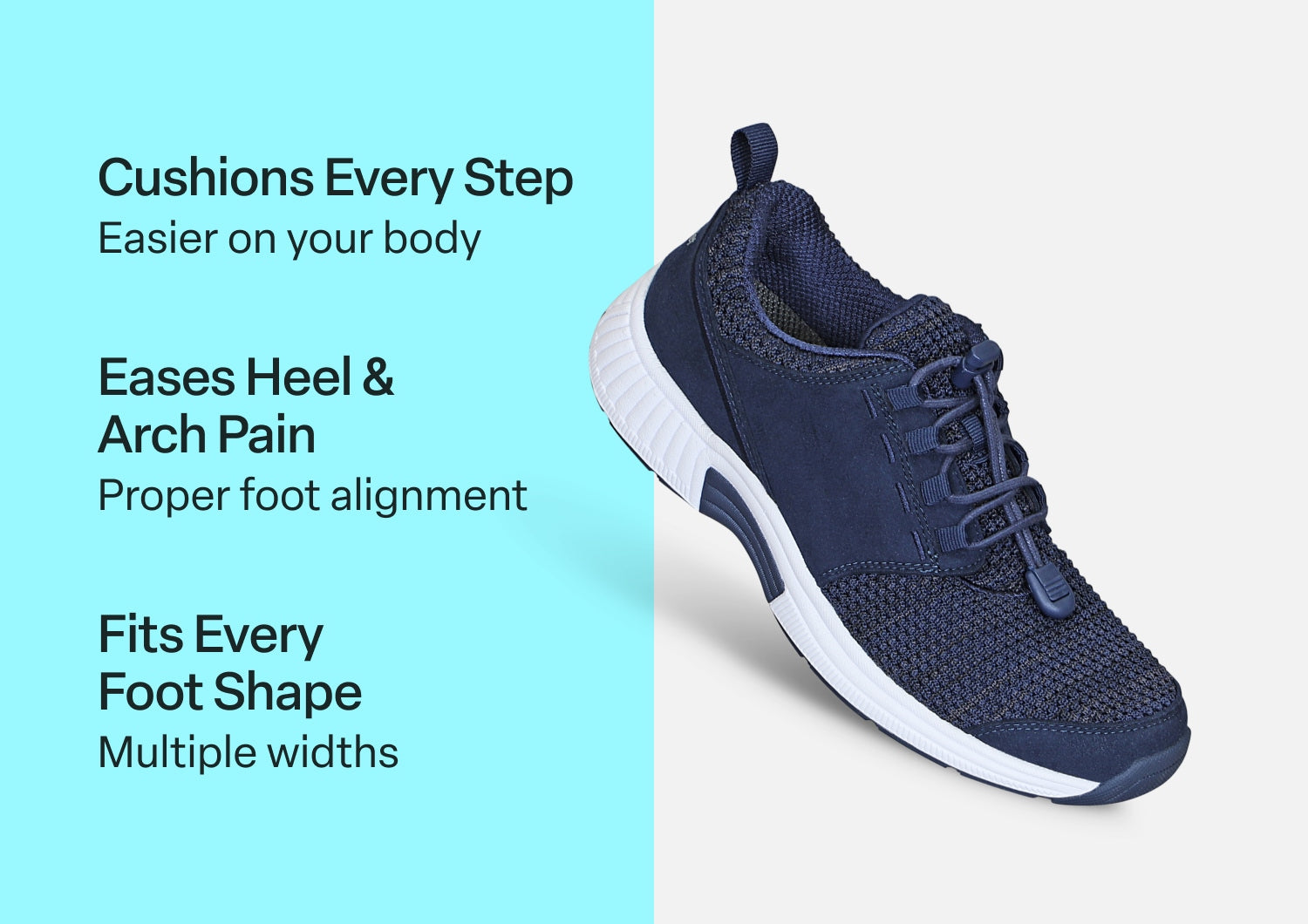 Francis No-Tie - Blue - Footwear Women Sneakers Stretch