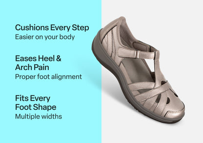 Juno - Pewter - Footwear Women Casual Mary Jane