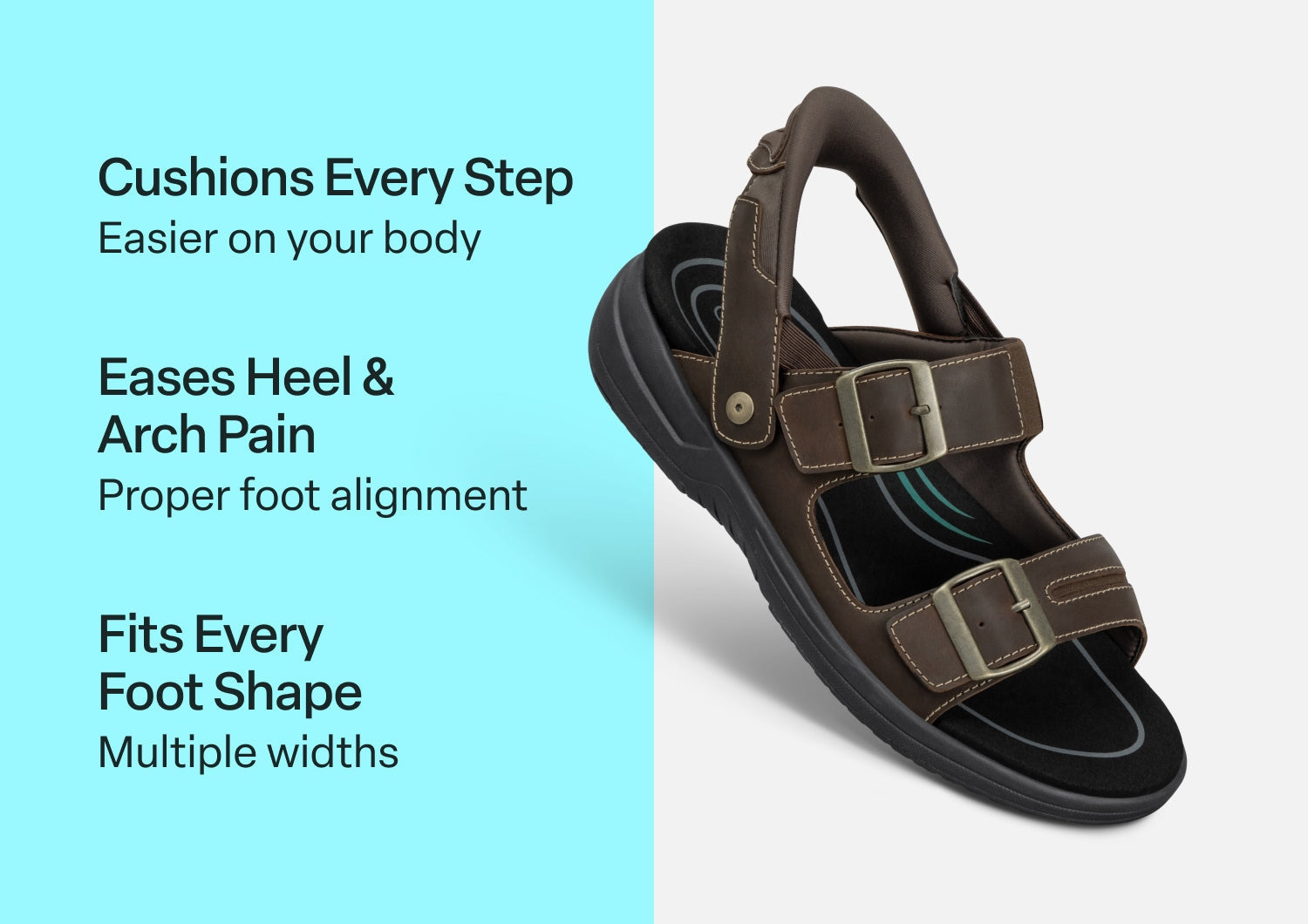 Jupiter Hands-Free - Brown - Footwear Men Sandals Heel Strap